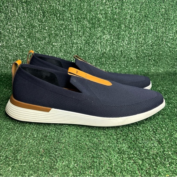 Wolf & Shepherd SwiftKnit Navy Blue Loafer Casual Slip On Shoes Men's 14 - EUC